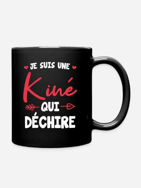 Je suis une kine qui dechire - Mug uni - noir