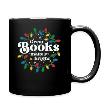 Les bons livres font de vous un brillant bibliothécaire de Noël - Mug uni - noir - Droite