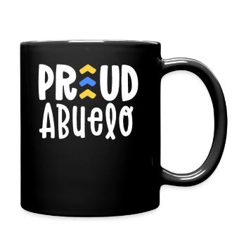 Proud Abuelo Down Syndrome Grandpa Family T21 - Full Colour Mug - black - Right