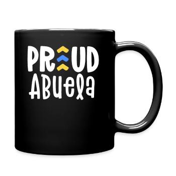 Proud Abuela Down Syndrome Grandma Family T21 - Full Colour Mug - black - Right