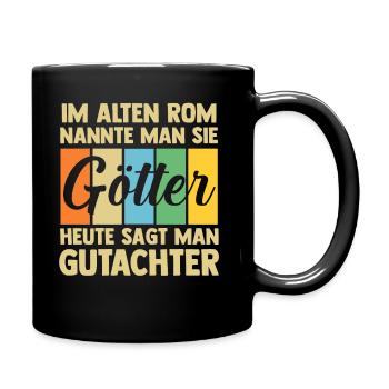 Gutachter - Tasse einfarbig - Schwarz - Rechts