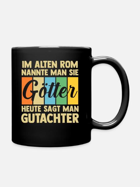 Gutachter - Tasse einfarbig - Schwarz