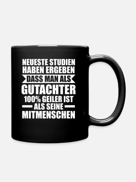 Gutachter - Tasse einfarbig - Schwarz