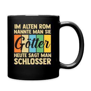 Schlosserei Schweisser Metallbauer Schlosser - Tasse einfarbig - Schwarz - Rechts