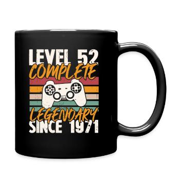 Cadeau d'anniversaire, Niveau 52 complete 1971 - Mug uni - noir - Droite