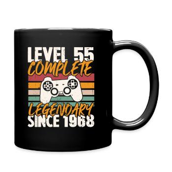 Cadeau d'anniversaire, Niveau 55 complete 1968 - Mug uni - noir - Droite