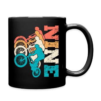 9. Geburtstag Bmx Fahrrad 9 Jahre Geschenk - Tasse einfarbig - Schwarz - Rechts