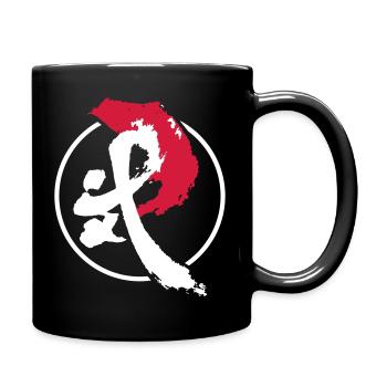 Kung Fu Sanda Wushu - Tasse einfarbig - Schwarz - Rechts