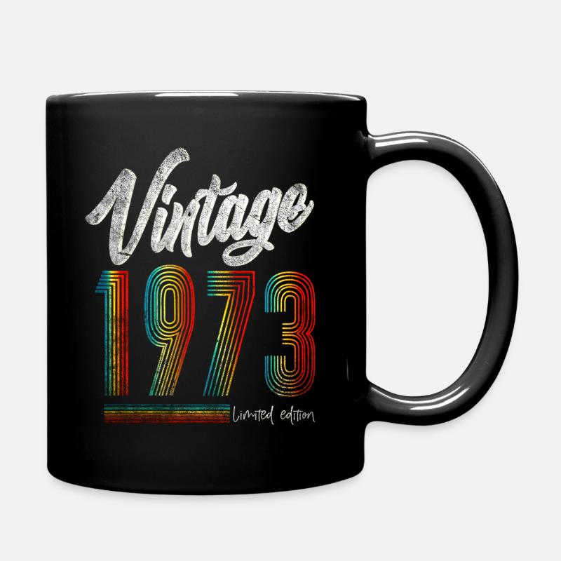 50th birthday Born 1973 Limited Edition - Full Colour Mug - black