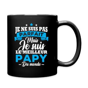Je ne suis pas parfait meilleur papy du monde - Mug uni - noir - Droite