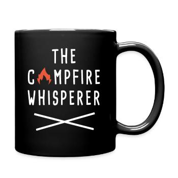 the campfire whisperer - Full Colour Mug - black - Right