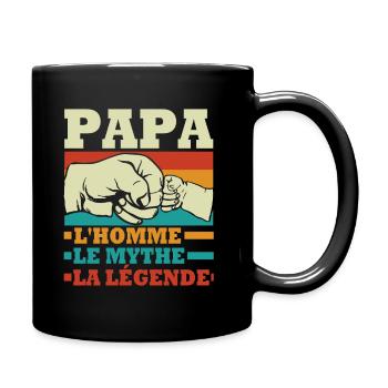 Papa L'homme Le mythe La Légende - Mug uni - noir - Droite