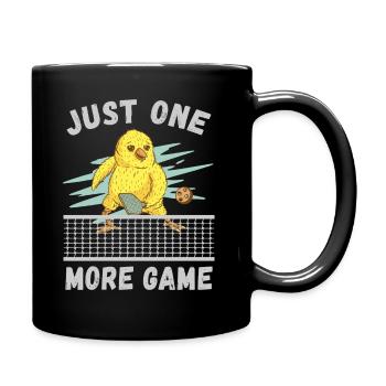 Pickleball - Nur noch ein Spiel - Tasse einfarbig - Schwarz - Rechts