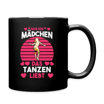Tanzen Party Musik Tänzer - Tasse einfarbig - Schwarz - Rechts