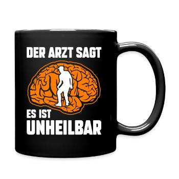 Tanzen Party Musik Tänzer - Tasse einfarbig - Schwarz - Rechts