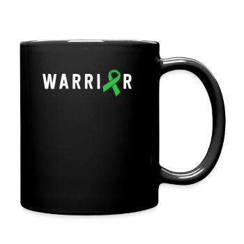 Mental Health Warrior Green Ribbon Bewusstsein - Tasse einfarbig - Schwarz - Rechts