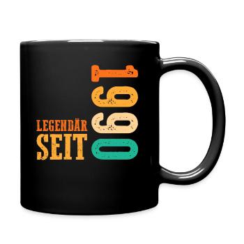 33 Jahre Geburtstag Jahrgang 1990 - Tasse einfarbig - Schwarz - Rechts