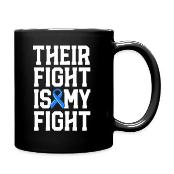 Ihr Kampf ist mein Kampfpartner Unterstützung ALS - Tasse einfarbig - Schwarz - Rechts