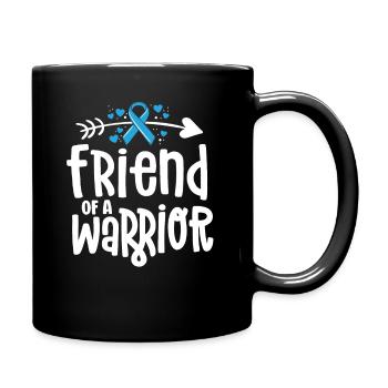 Friend Of A Warrior Support Team Prostate Cancer - Full Colour Mug - black - Right