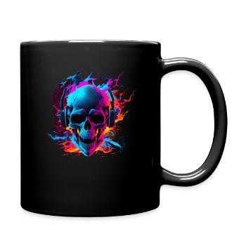Metal Skull - Tasse einfarbig - Schwarz - Rechts