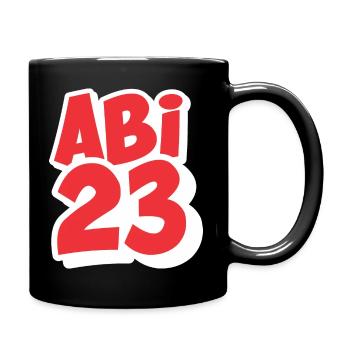 abi 23 - Tasse einfarbig - Schwarz - Rechts