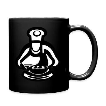 Die Meisterköchin / Der Meisterkoch - Tasse einfarbig - Schwarz - Rechts