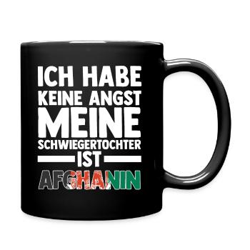 Ich habe keine Angst meine Schwiegertochter ist Af - Tasse einfarbig - Schwarz - Rechts
