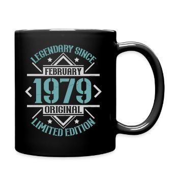 Legendär seit Februar 1979 limitierte Auflage - Tasse einfarbig - Schwarz - Rechts
