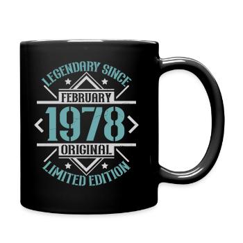 Légendaire depuis Février 1978 édition limitée - Mug uni - noir - Droite