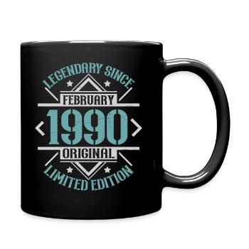 Legendär seit Februar 1990 limitierte Auflage - Tasse einfarbig - Schwarz - Rechts