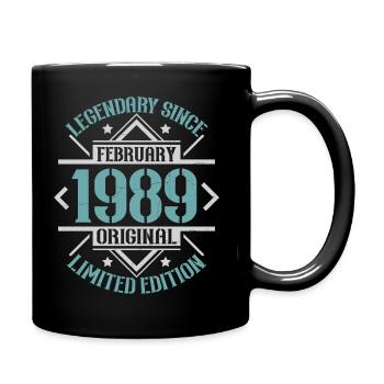 Legendary since February 1989 limited edition - Full Colour Mug - black - Right