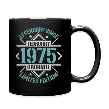 Légendaire depuis Février 1975 édition limitée - Mug uni - noir - Droite