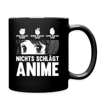Anime - Tasse einfarbig - Schwarz - Rechts