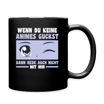 Anime - Tasse einfarbig - Schwarz - Rechts