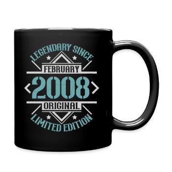 Légendaire depuis Février 2008 édition limitée - Mug uni - noir - Droite