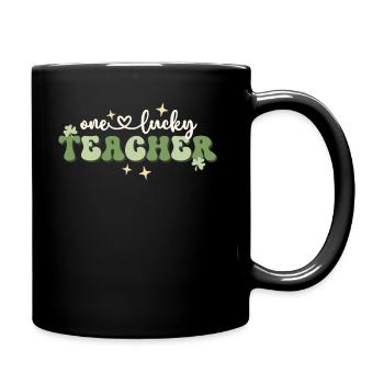 Un professeur chanceux St Patricks Day School - Mug uni - noir - Droite