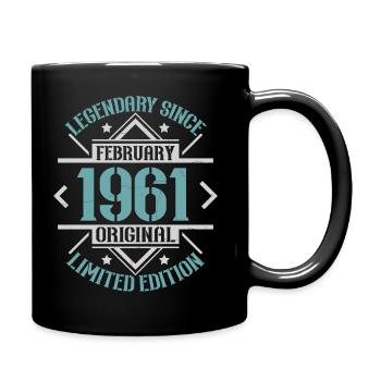 Légendaire depuis Février 1961 édition limitée - Mug uni - noir - Droite
