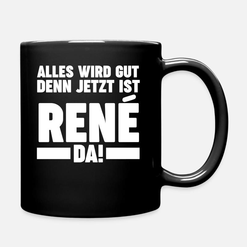 Rene - Tasse einfarbig - Schwarz