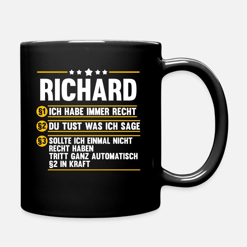 Richard - Mug uni - noir