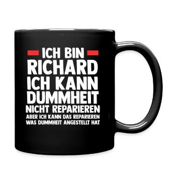 Richard - Tasse einfarbig - Schwarz - Rechts