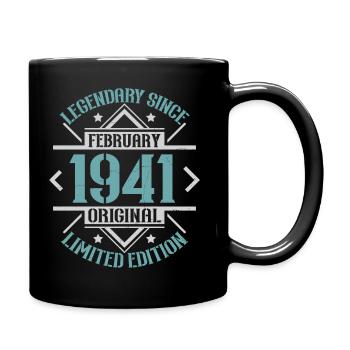Légendaire depuis Février 1941 édition limitée - Mug uni - noir - Droite
