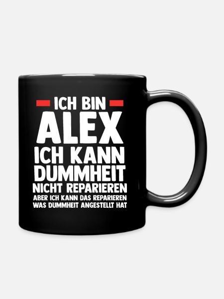 Alex - Tasse einfarbig - Schwarz