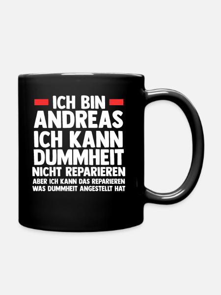 Andreas - Tasse einfarbig - Schwarz