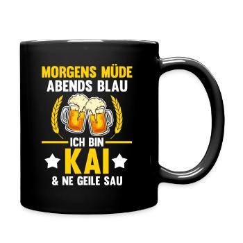 Kai - Tasse einfarbig - Schwarz - Rechts