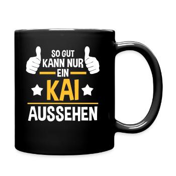 Kai - Tasse einfarbig - Schwarz - Rechts