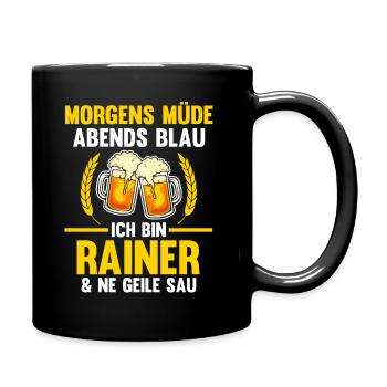 Rainer - Tasse einfarbig - Schwarz - Rechts