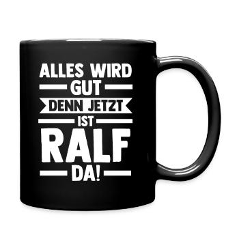 Ralf - Tasse einfarbig - Schwarz - Rechts
