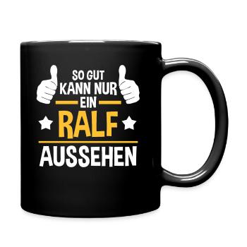 Ralf - Tasse einfarbig - Schwarz - Rechts