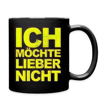 Bartleby the Schreiber - Ich möchte lieber nicht - Tasse einfarbig - Schwarz - Rechts