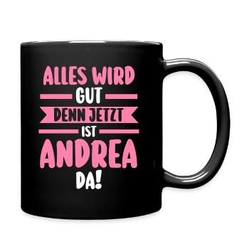 Andrea - Tasse einfarbig - Schwarz - Rechts